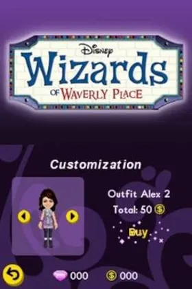 Wizards of Waverly Place (USA) (En,Fr,Es) screen shot title